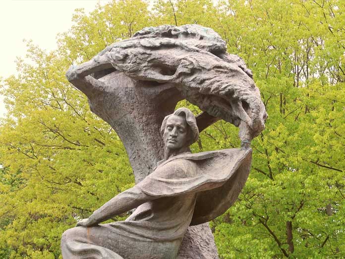 statue-chopin-parc-laziensky